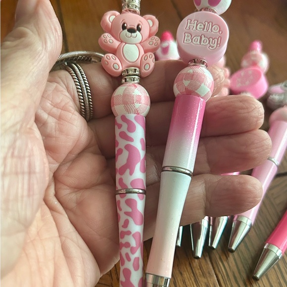 3 for $10 Handmade BEADED PENS Baby Girl πΈ - Picture 4 of 6